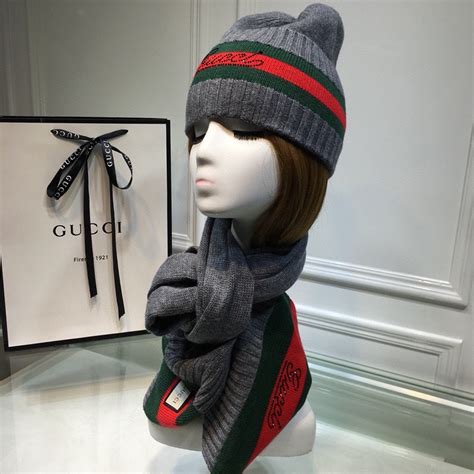 gucci beanie and scarf set|gucci scarf buy online.